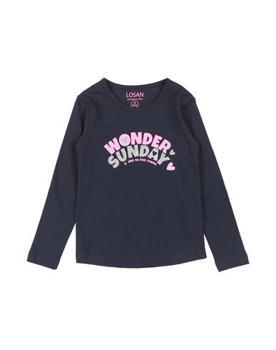 Losan Babies'  Toddler Girl T-shirt Midnight Blue Size 5 Cotton