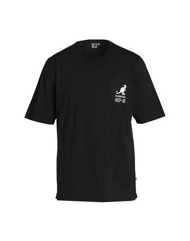 Kangol Man T-shirt Black Size Xxl Cotton