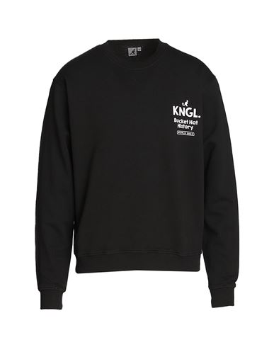Kangol Man Sweatshirt Black Size Xxl Cotton