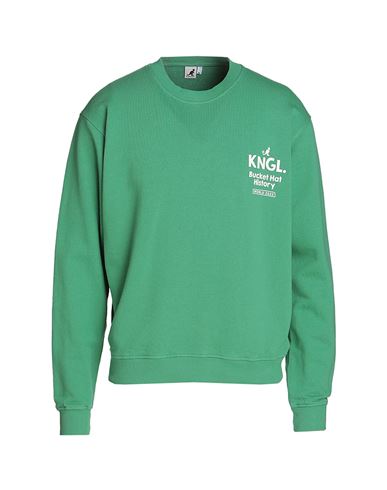Kangol Man Sweatshirt Green Size Xxl Cotton