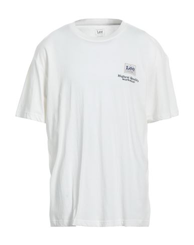 Lee Man T-shirt Ivory Size Xxl Cotton In White