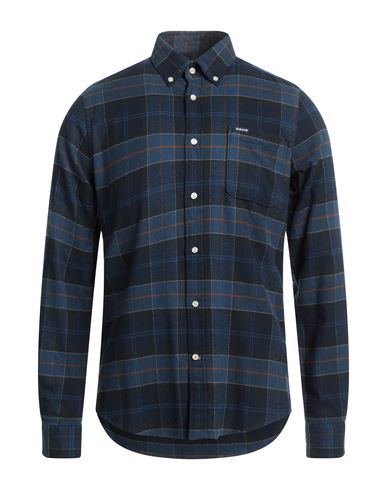 Barbour Man Shirt Navy Blue Size S Cotton