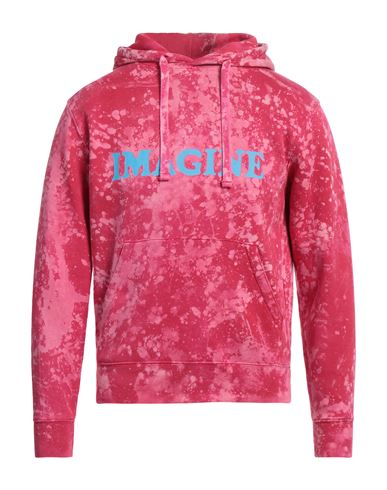 Darkoveli Man Sweatshirt Fuchsia Size Xl Cotton, Polyester In Pink