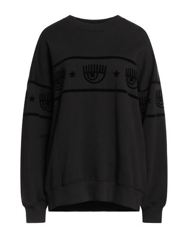 Chiara Ferragni Woman Sweatshirt Black Size M Cotton In Black