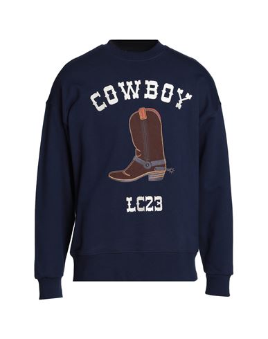 Lc23 Cowboy Sweatshirt Man Sweatshirt Navy Blue Size Xl Cotton