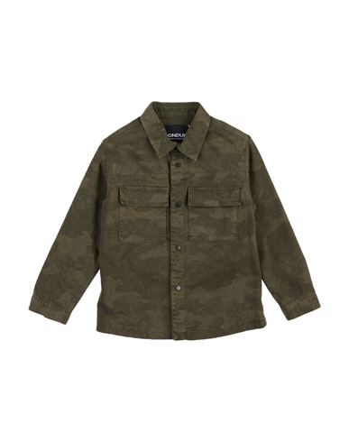 Dondup Babies'  Toddler Boy Shirt Military Green Size 4 Cotton, Elastane