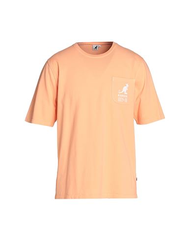 Kangol Man T-shirt Salmon Pink Size Xxl Cotton