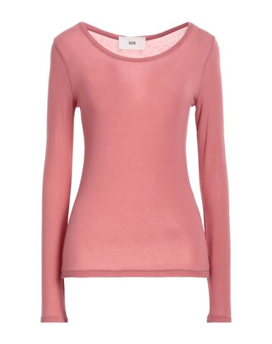 Solotre Woman T-shirt Salmon Pink Size 3 Viscose, Polyamide, Wool, Elastane