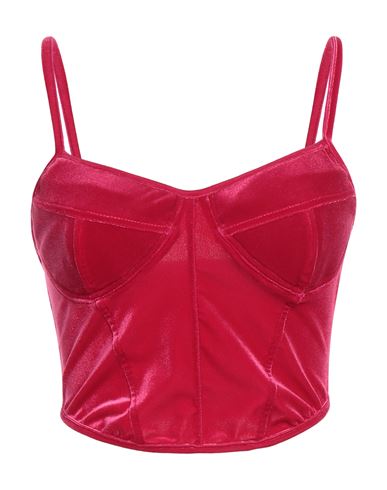 Soallure Woman Top Fuchsia Size 6 Polyester, Elastane In Pink