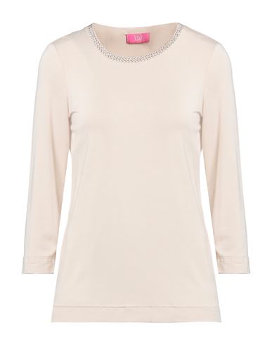Vdp Collection Woman T-shirt Beige Size 8 Viscose, Elastane | ModeSens
