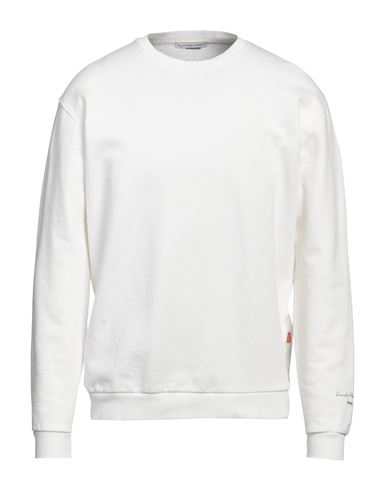 Grey Daniele Alessandrini Man Sweatshirt Ivory Size L Cotton In White