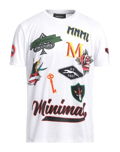 Mnml Couture Man T-shirt White Size L Polyester