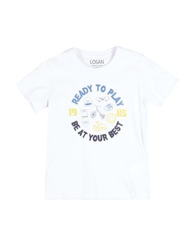 Losan Babies'  Toddler Boy T-shirt White Size 6 Cotton