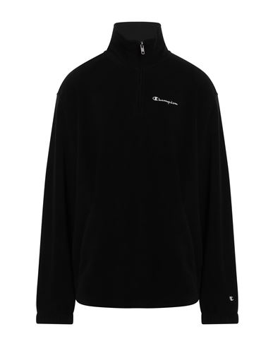 Champion Man Sweatshirt Black Size Xxl Polyester In Black