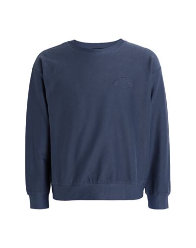 Emporio Armani Man Sweatshirt Slate Blue Size S Cotton, Elastane