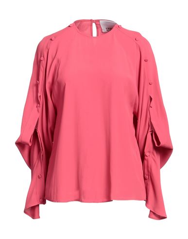 Erika Cavallini Woman Top Salmon Pink Size 6 Acetate, Silk