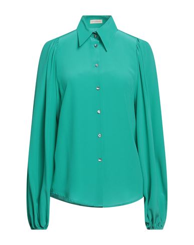 Camicettasnob Woman Shirt Emerald Green Size 8 Silk