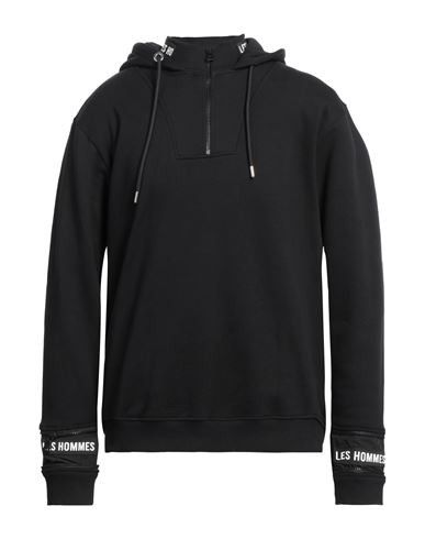 Shop Les Hommes Man Sweatshirt Black Size Xl Cotton