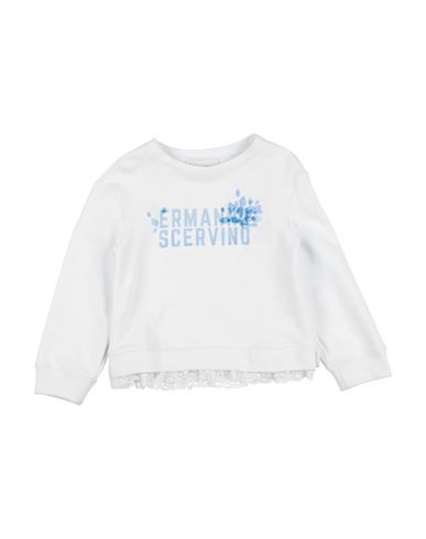 Ermanno Scervino Junior Babies'  Toddler Girl Sweatshirt White Size 6 Cotton