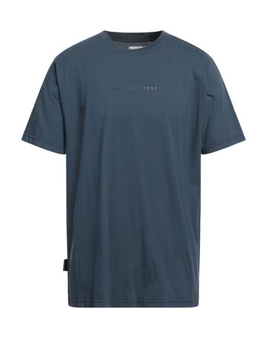Family First Milano Man T-shirt Slate Blue Size L Cotton