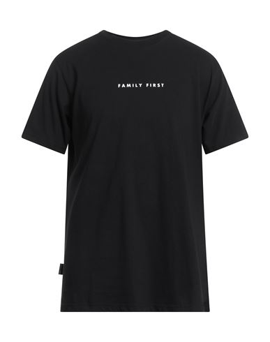 FAMILY FIRST MILANO FAMILY FIRST MILANO MAN T-SHIRT BLACK SIZE M COTTON