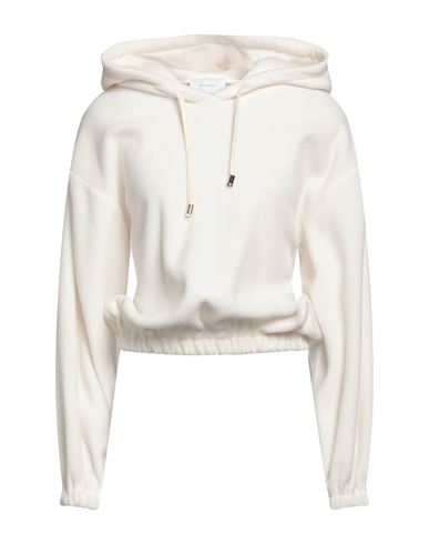 Daniele Fiesoli Woman Sweatshirt Off White Size 3 Polyester, Viscose