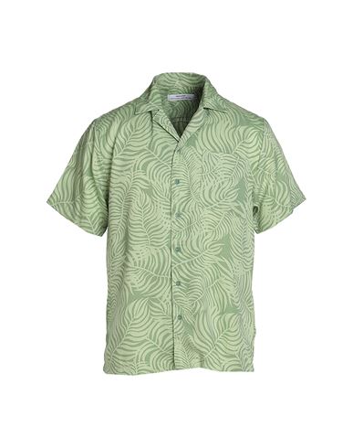Dedicated . Man Shirt Sage Green Size L Tencel Lyocell