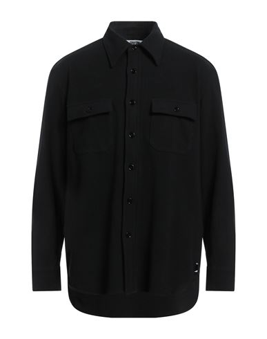 Mauro Grifoni Man Shirt Black Size M Polyester, Cotton, Elastane