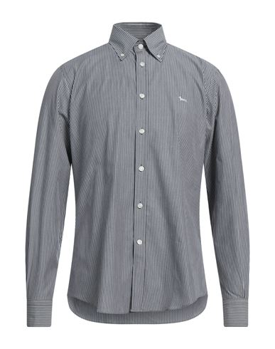 Harmont & Blaine Man Shirt Steel Grey Size 4xl Cotton In Gray