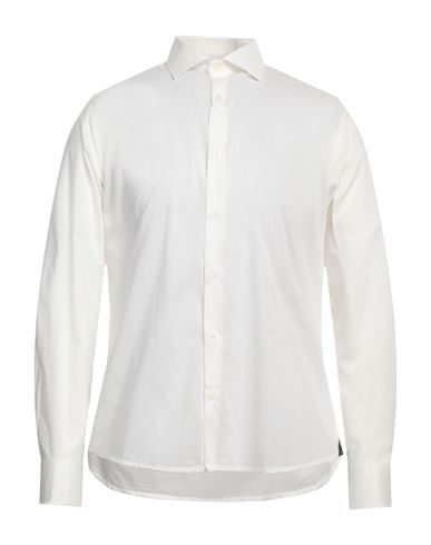 Baldinini Man Shirt Off White Size 16 Cotton