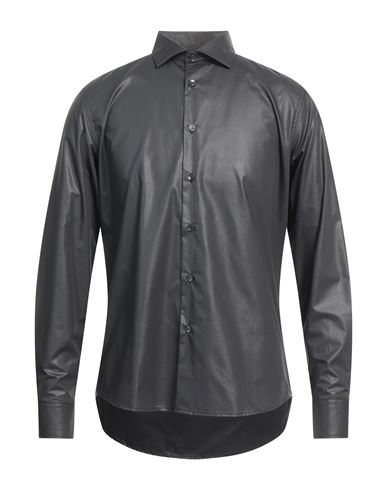 Baldinini Man Shirt Black Size 17 Cotton