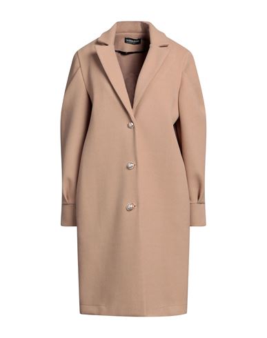 Vanessa Scott Woman Coat Camel Size M/l Polyester In Beige