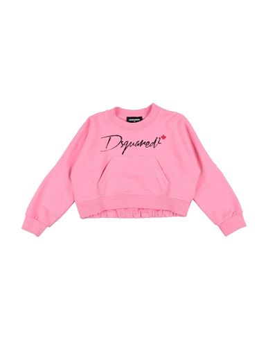 Shop Dsquared2 Toddler Boy Sweatshirt Pink Size 6 Cotton, Elastane