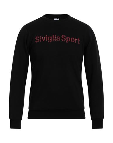 Siviglia Man Sweatshirt Black Size Xl Cotton, Polyester