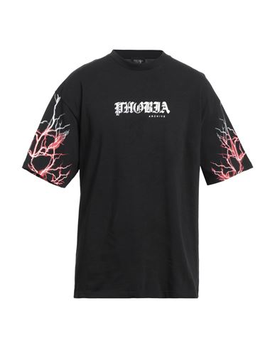 Phobia Archive Man T-shirt Black Size L Cotton