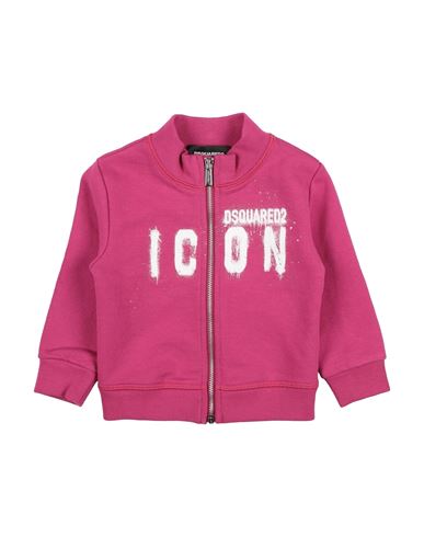 Dsquared2 Newborn Sweatshirt Magenta Size 3 Cotton In Pink