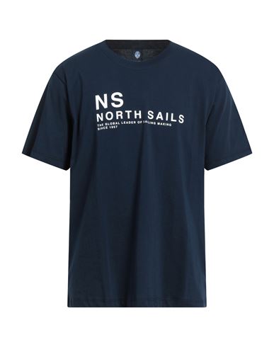 Shop North Sails Man T-shirt Navy Blue Size Xxs Cotton