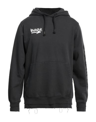 Disclaimer Man Sweatshirt Steel Grey Size Xxl Cotton