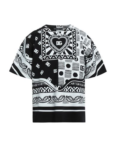 Dolce & Gabbana Man T-shirt Black Size 34 Cotton