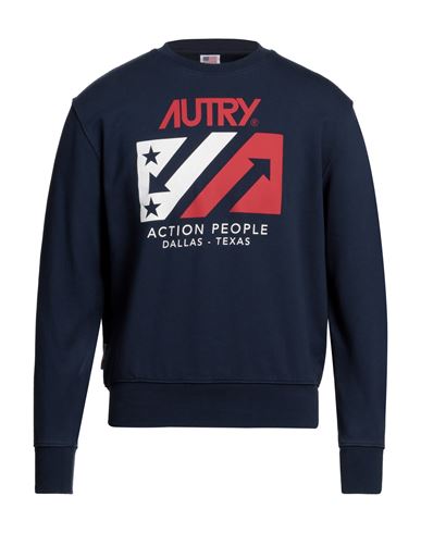 Autry Man Sweatshirt Navy Blue Size Xl Cotton
