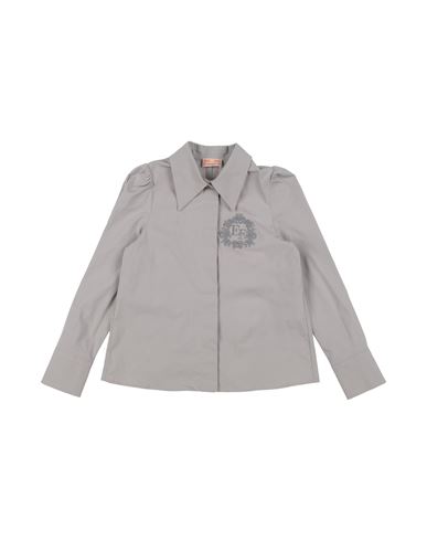 Elisabetta Franchi Babies'  Toddler Girl Shirt Grey Size 4 Cotton, Elastane