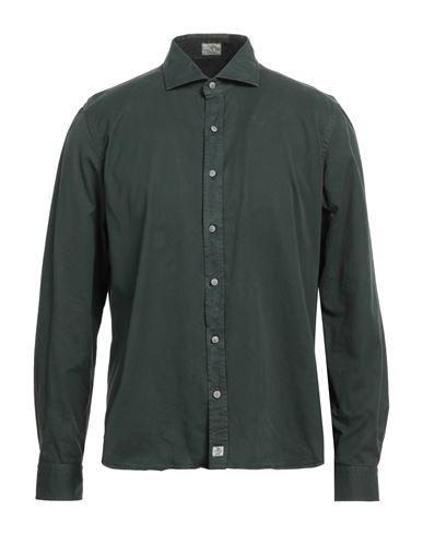Sonrisa Man Shirt Dark Green Size 17 Cotton