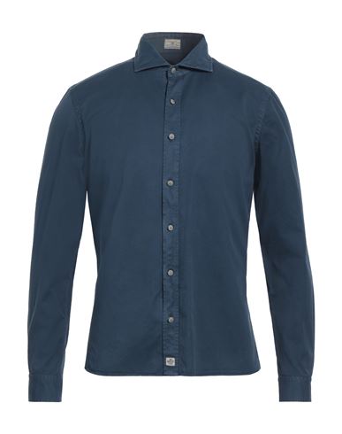 Shop Sonrisa Man Shirt Midnight Blue Size 16 ½ Cotton