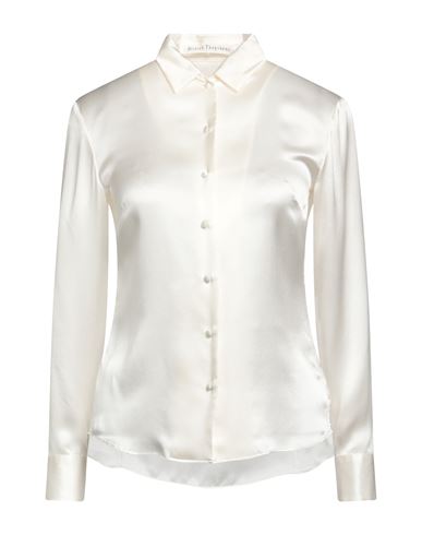 Olivier Theyskens Woman Shirt Cream Size 2 Silk In White