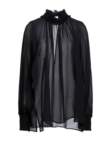 Dondup Woman Top Black Size 4 Viscose In Black