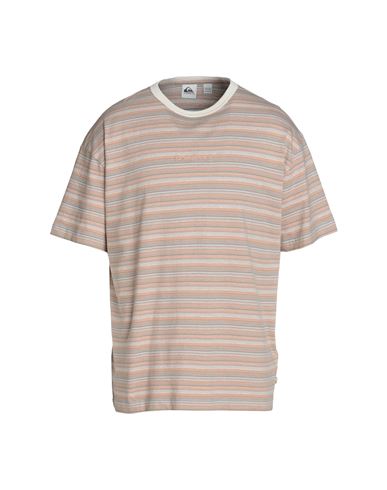 Quiksilver Qs T-shirt Port Sol Tee Man T-shirt Light Brown Size Xl Cotton In Beige