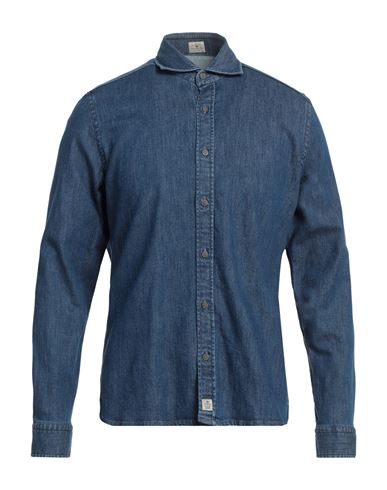 Sonrisa Man Denim Shirt Blue Size 15 ½ Cotton, Elastane
