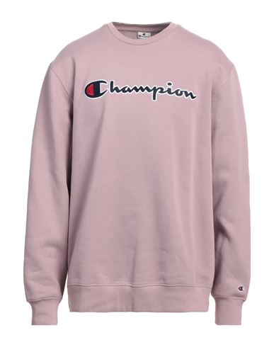 Champion Man Sweatshirt Pastel Pink Size Xl Cotton, Polyester