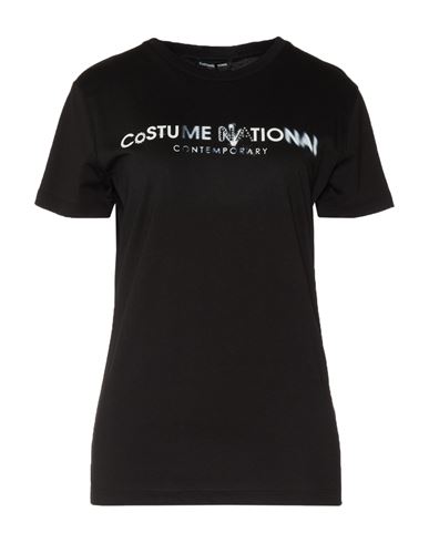 Costume National Woman T-shirt Black Size L Cotton