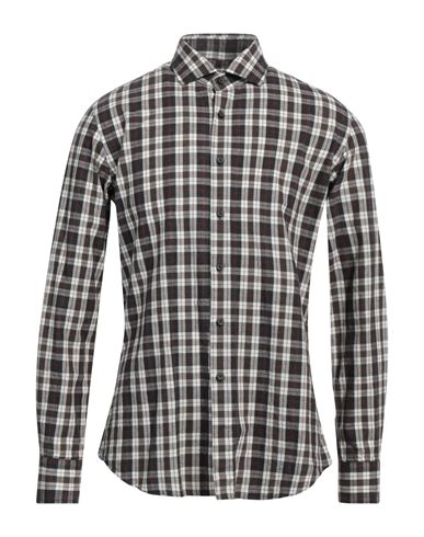 Shop Xacus Man Shirt Steel Grey Size 16 Cotton, Elastane
